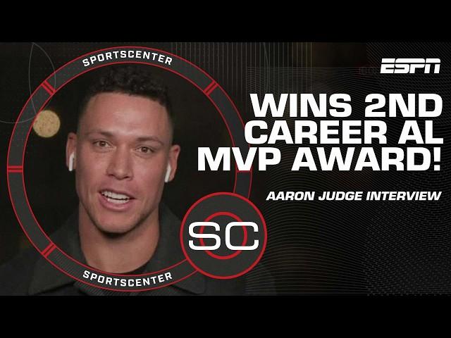 Aaron Judge says it’s an ‘incredible honor’ to win his 2nd career AL MVP Award  | SportsCenter