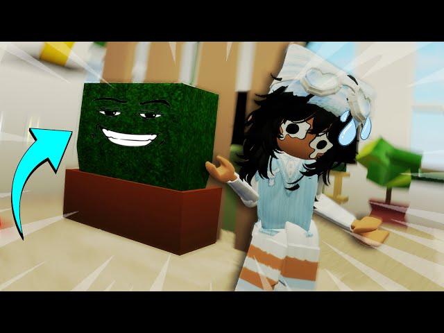 SNEAKING In Peoples Houses as a BUSH  | ROBLOX Brookhaven RP