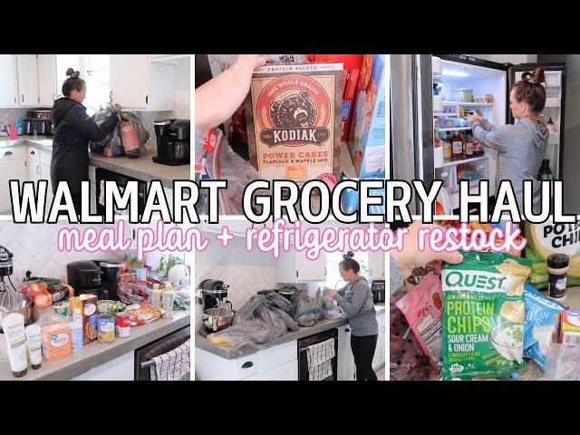 GROCERY HAUL AND MEAL PLAN | REFRIGERATOR RESTOCK AND ORGANIZATION