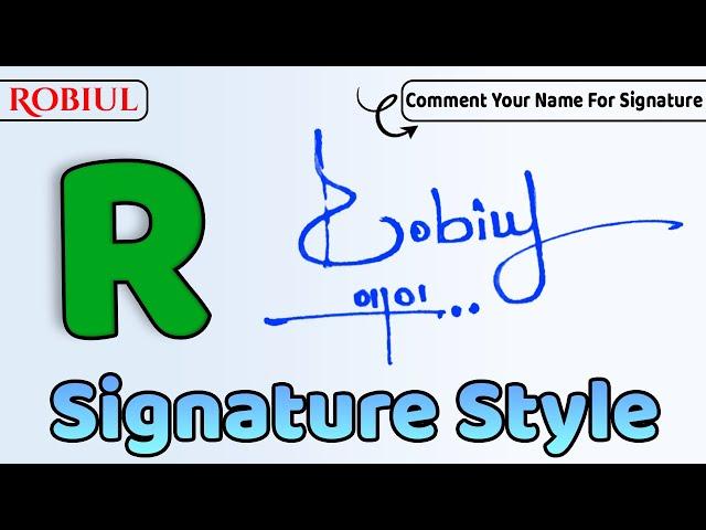 ️ Robiul Name Signature Style Request Done