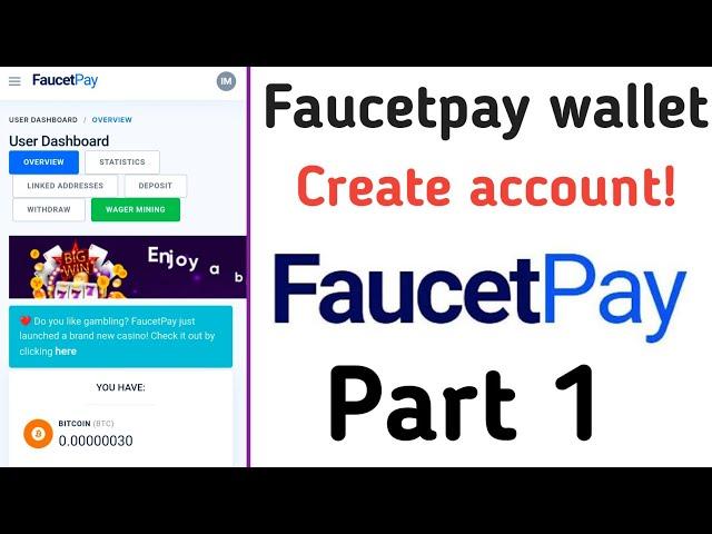 How To Create FaucetPay account in Mobile - Cryptocurrency Wallet Account 2021