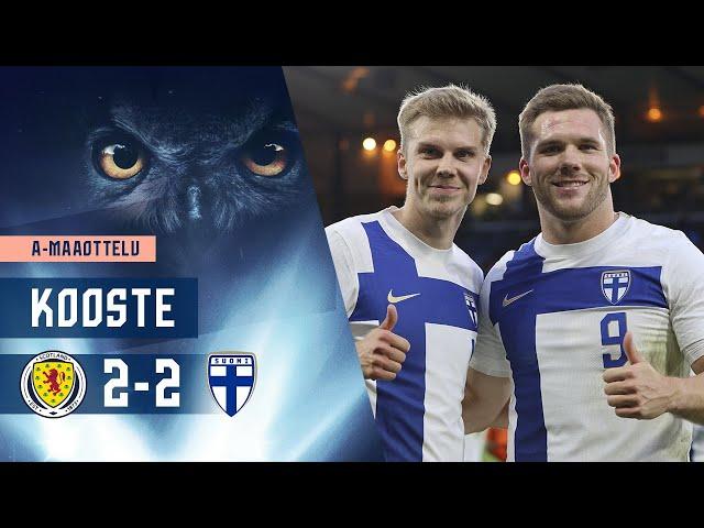 Huuhkajat Highlights (12 min.) | Skotlanti–Suomi 2–2 | A-maaottelu | 7.6.2024