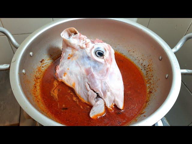 Whole Goat Head Recipe | How to cook Goat Head | Pakistani Food recipes | goat head Cooking