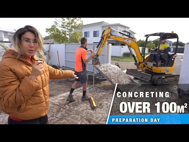 MASSIVE Concrete Driveway and Carport Renovation - OVER 100m2 Demo & Prep