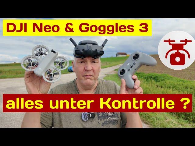 DJI Neo mit RC Motion 3, FPV 3 Controller RC-N3  DJI App & Goggles 3 als FPV Drohne fliegen