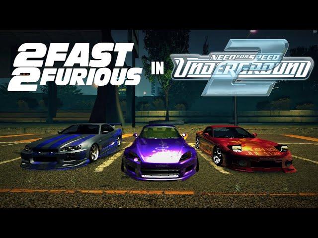 2 Fast 2 Furious Mod in NFSU2 | 8 Cars from 2F2F in NFSU2 REDUX | carXverse