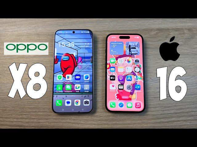 OPPO FIND X8 VS IPHONE 16 - ЧТО ЛУЧШЕ? ПОЛНОЕ СРАВНЕНИЕ!