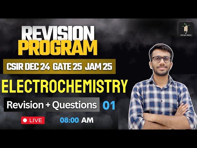 Electrochemistry 01 | Revision Program 2.O | CSIR NET IIT GATE IIT JAM