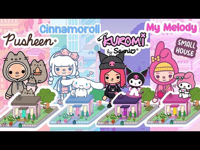 KUROMI CINNAMOROLL MY MELODY PUSHEEN SANRIO Cute SMALL HOUSE not FREE TOCA BOCA WORLD House Ideas