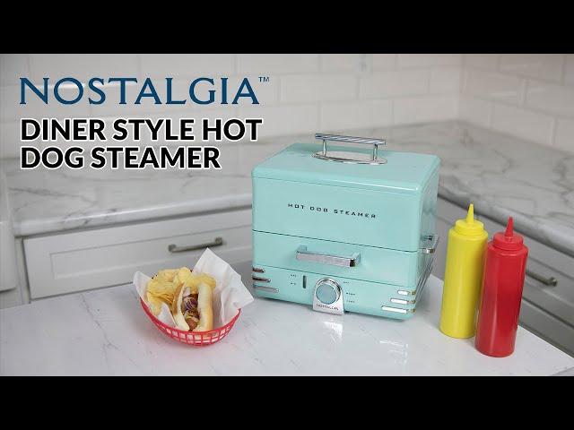 HDS28AQ | Nostalgia Diner Style Hot Dog Steamer