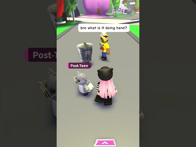 We Met This Unique TRASHCAN ️  in Adopt Me #roblox #adoptme #adoptmeroblox #customuse #shorts