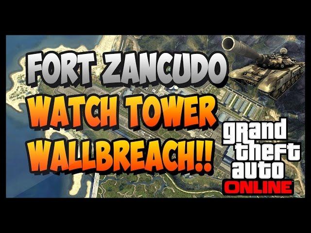 GTA 5 ONLINE - Get Inside Fort Zancudo watch Tower Online!