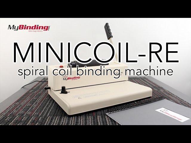 MiniCoil-RE Spiral Coil Binding Machine - Round Hole | MyBinding.com