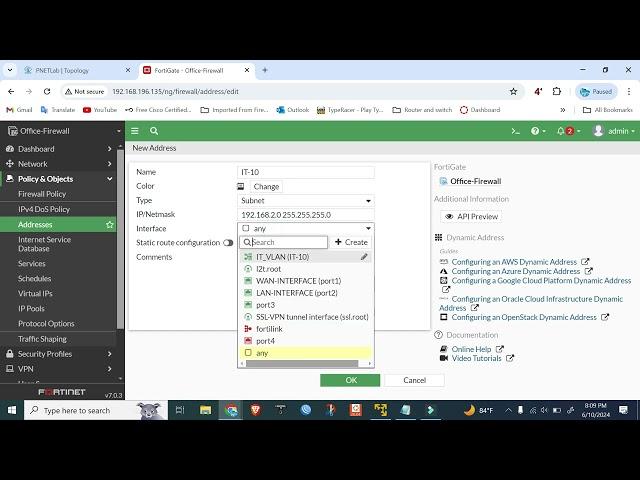 FortiGate Firewall Configuration Step by Step