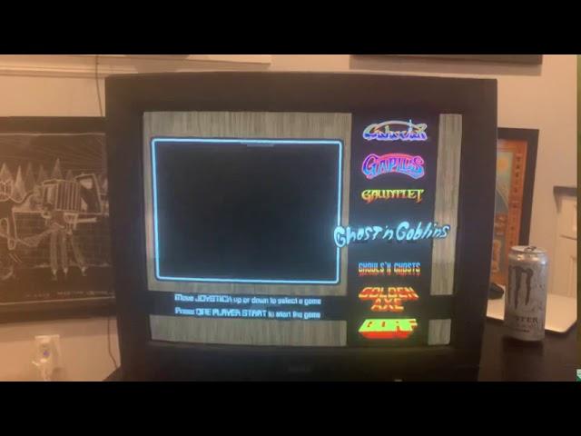 CRT test for arcade cabinet.