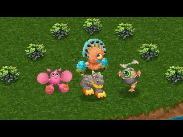 My Singing Monsters: Dawn Of Fire - Tiawa, PomPom, Cybop, T-Rox (Quartet)