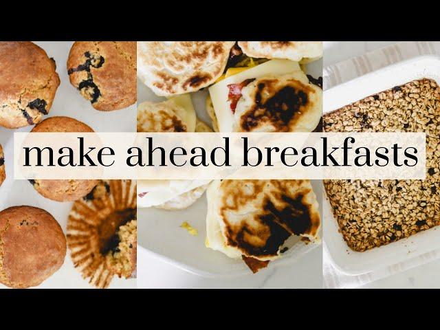 3 Breakfast Ideas to Make Ahead | Nourishing Whole Food Recipes | Becca Bristow MA, RD