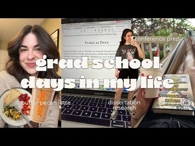 PRODUCTIVE GRAD SCHOOL DAYS IN MY LIFE VLOG: conference prep, teaching observation, & research