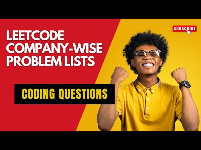 LeetCode Company-wise Problem Lists | DSA Questions | Lets Code