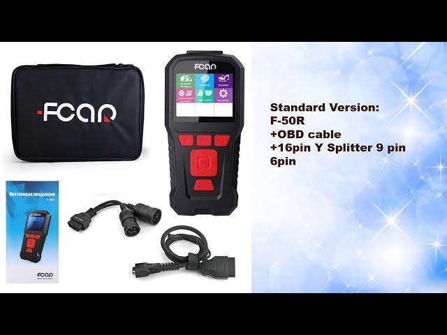 FCAR F50R Heavy Duty OBD2 Diagnostic Tester FCAR F-50R 24V Diesel Truck Diagnostic Tool