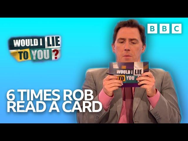 6 Times Rob Brydon Read a Card! | Would I Lie to You? Compilation | Would I Lie To You?