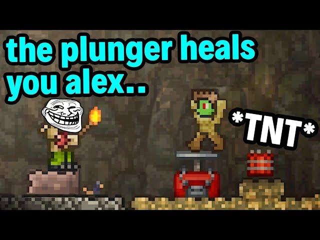 Trollaria Part 2 - Terraria Funny Moments and Fails