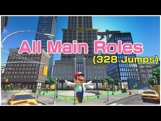 [Super Mario Odyssey] All Main Roles (328 Jumps!)