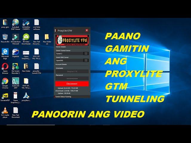 How to use PROXYLITE TUNNEL GTM