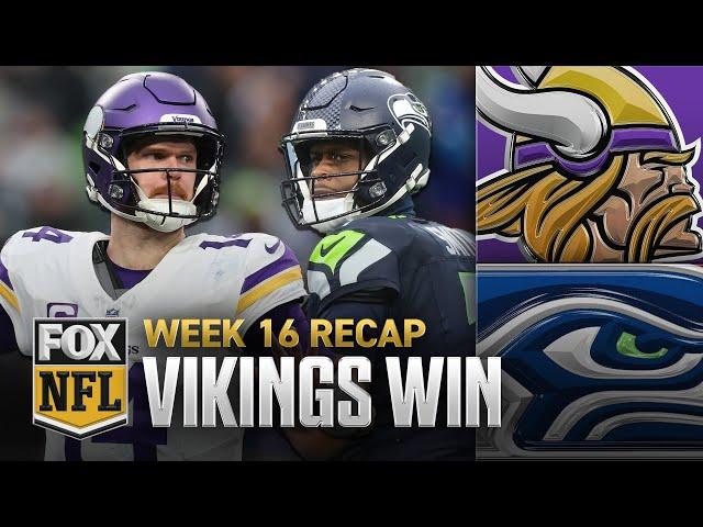 Vikings vs. Seahawks: Mark Sanchez & Adam Amin break down Minnesota's thrilling win | NFL on FOX