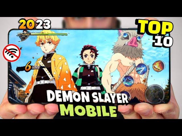 TOP 10 Best Demon Slayer Offline And Online ( Android / IOS )  2023 || Best Demon Slayer Game