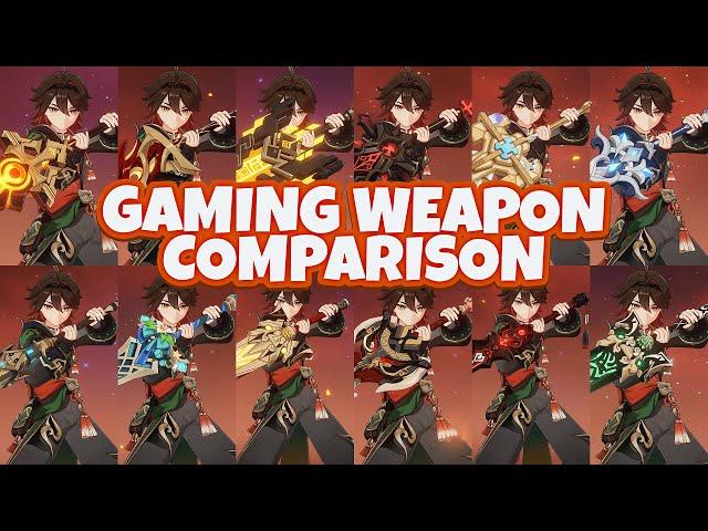 Gaming 4 & 5 Star Weapon Damage Comparison  | Genshin Impact