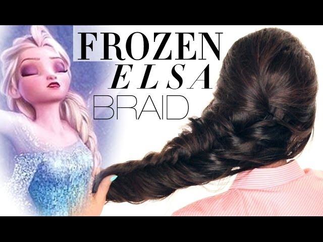 FROZEN reinvented ELSA BRAID HAIR TUTORIAL | Disney Hairstyles