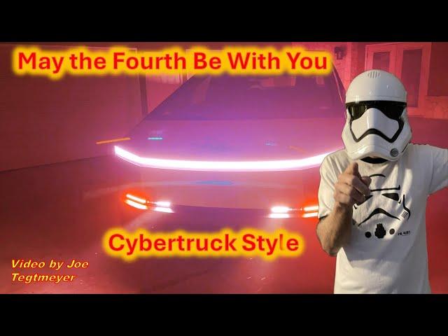 Happy May the Fourth ... with a Star Wars Themed Cybertruck Lightshow Video!