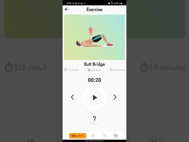 Flutter Weight Gain Workout App Flutter