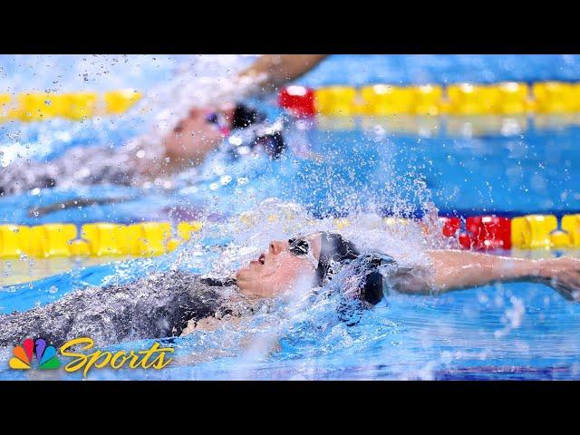 GOLD! Regan Smith secures victory in women’s 100m backstroke at short course Worlds | NBC Sports