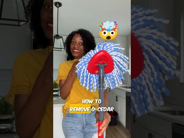 How To Remove O’Cedar Mop Head From The Mop Base Fast and Easy #shorts #viral #spinmop