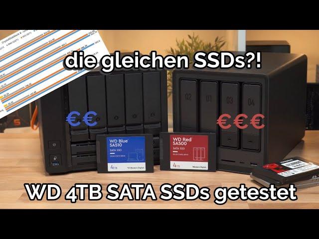 Western Digital WD Blue SA510 und WD Red SA500 SATA SSDs im Vergleich