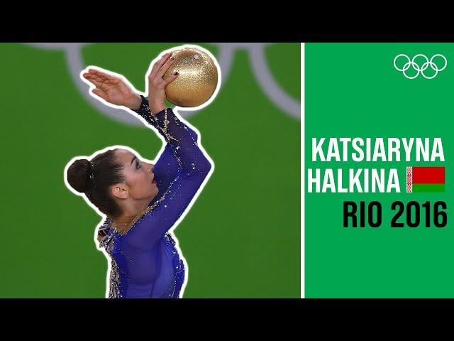 Katsiaryna Halkina's Ball Routine Performance at Rio 2016!