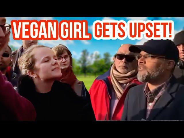 Vegan Girl gets upset! Hashim Vs Vegans | Speakers Corner | Hyde Park