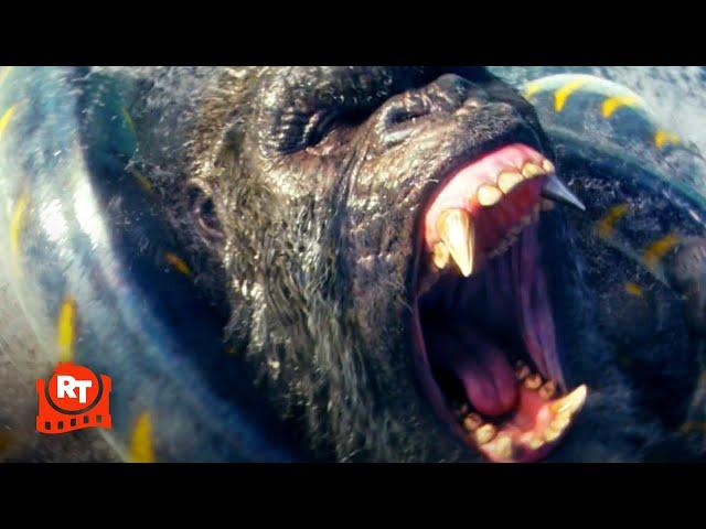 Godzilla x Kong: The New Empire (2024) - Kong vs. Giant Snake | Movieclips