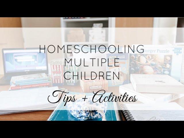 HOW TO HOMESCHOOL WITH MULTIPLE CHILDREN || TIPS TO MAKE ONE ON ONE LESSONS EASIER!!