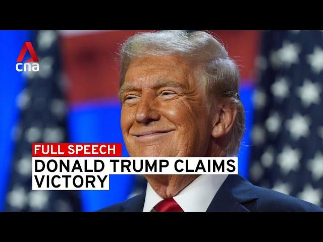 In full: Trump claims victory in US Presidential Election 2024, even as race has yet to be called