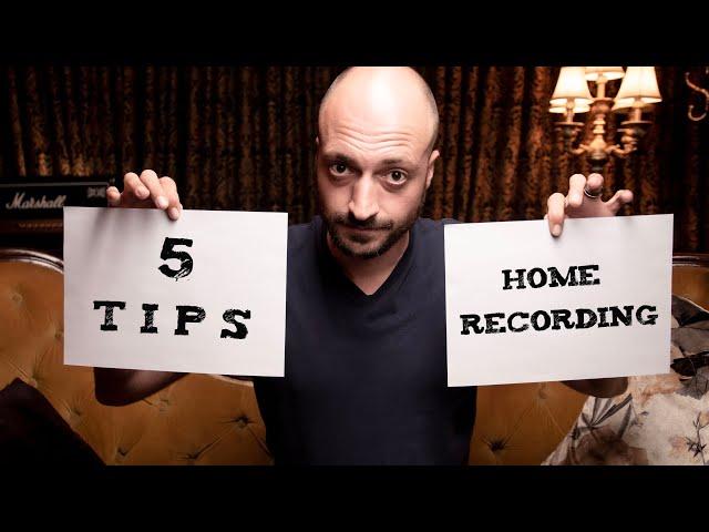 5 tips for home recording studios