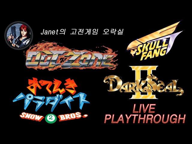 (Janet의 고전게임오락실 / 기판) -  스컬 팡 / 아웃 존 / 스노우 브라더스 2 / 다크 실 II