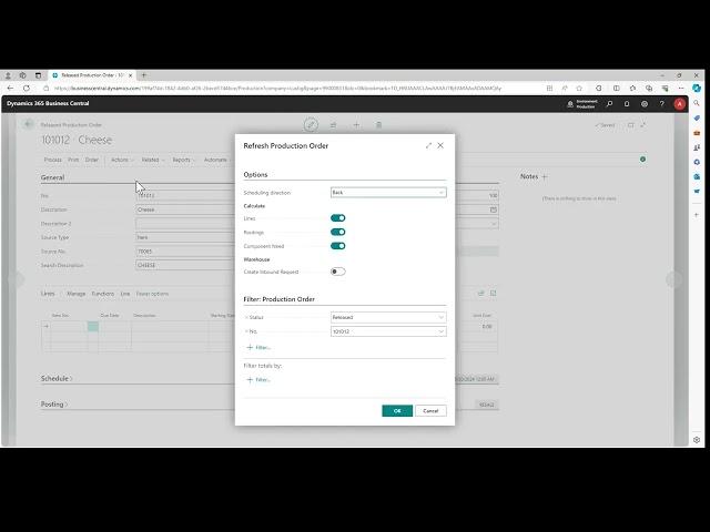 Microsoft Dynamics BC  Substituting Inventory during the Manufacturing Process