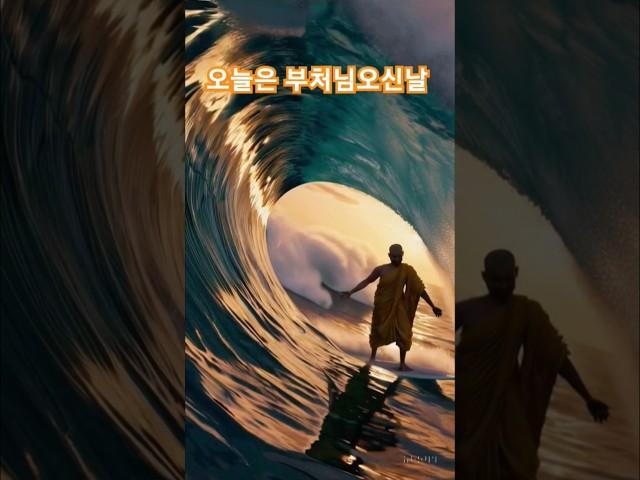 모든 중생을 고해의 바다에서 건져오리다/Surfing monk