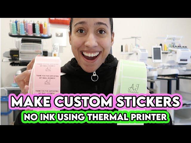 How to Make Stickers For Your Business With Rollo Thermal Printer! Small Business Stickers