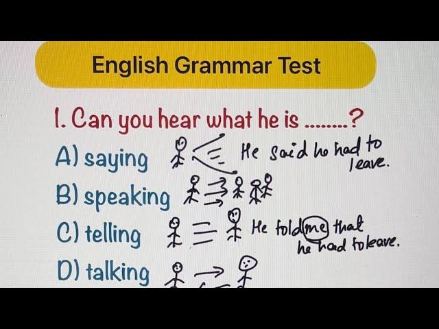 English Grammar Test | Can you solve these questions?