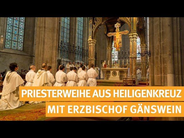 Priesterweihe mit Erzbischof Gänswein aus der Stiftskirche im Stift Heiligenkreuz - 05.10.2024