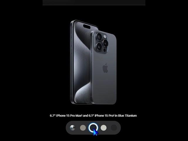 iPhone 15 Pro in 4 colors/iPhone 15 Pro en 4 couleurs